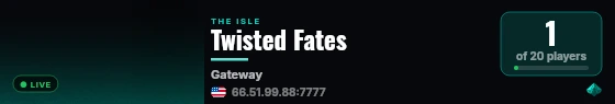 Twisted Fates live status badge