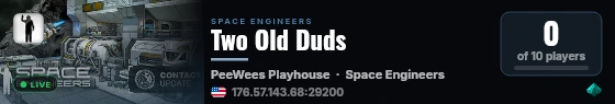 Two Old Duds live status badge
