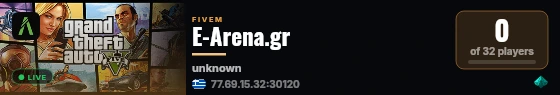 E-Arena.gr live status badge