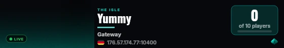 Yummy live status badge