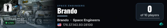 Brando live status badge