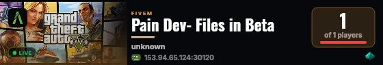 Pain Dev- Files in Beta live status badge