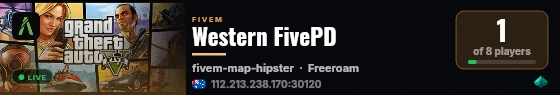 Western FivePD live status badge