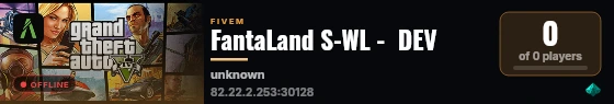 FantaLand S-WL -  DEV live status badge