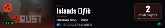 Islands ≡ƒîè live status badge