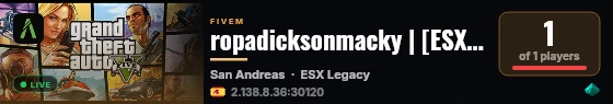 ropadicksonmacky | [ESX Legacy] live status badge