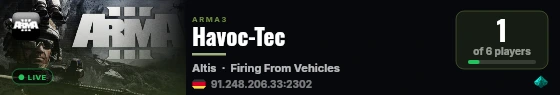 Havoc-Tec live status badge