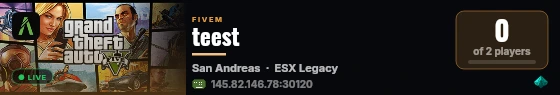 teest live status badge