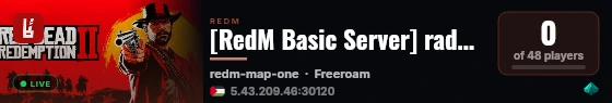 [RedM Basic Server] rademuo live status badge