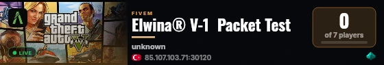 Elwina® V-1  Packet Test live status badge