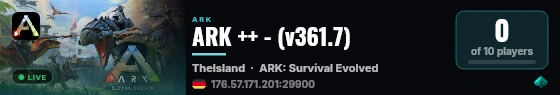 ARK ++ - (v361.7) live status badge