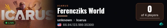Ferencziks World live status badge