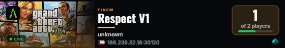 Respect V1  live status badge