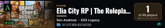 Elia City RP | The Roleplay's Master! live status badge