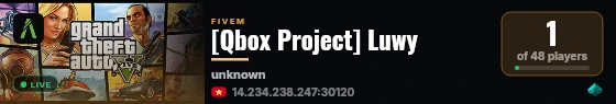[Qbox Project] Luwy live status badge