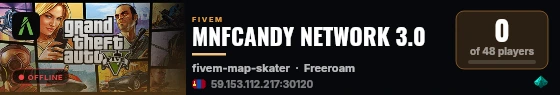 MNFCANDY NETWORK 3.0 live status badge