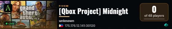 [Qbox Project] Midnight live status badge