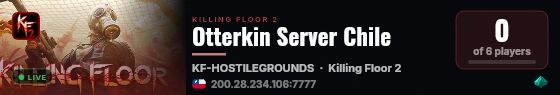 Otterkin Server Chile live status badge
