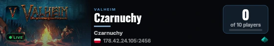 Czarnuchy live status badge