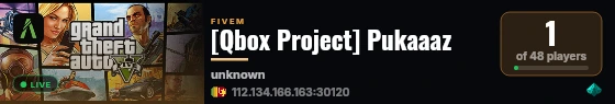 [Qbox Project] Pukaaaz live status badge