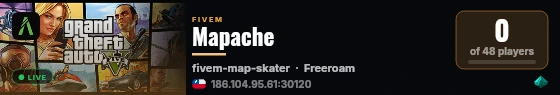 Mapache live status badge