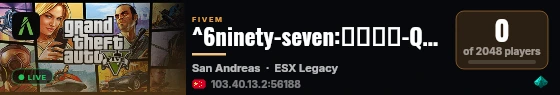 ^6ninety-seven:免白名单-QQ群1106058398 live status badge