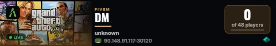DM live status badge