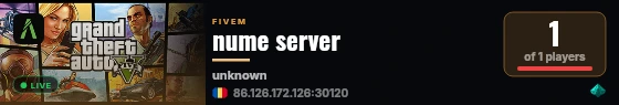 nume server live status badge