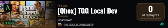 [Qbox] TGG Local Dev live status badge