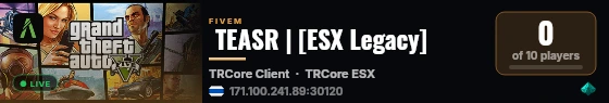  TEASR | [ESX Legacy] live status badge