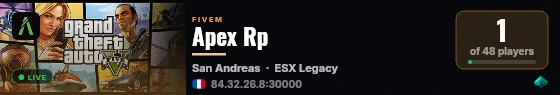 Apex Rp live status badge