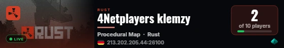 4Netplayers klemzy live status badge
