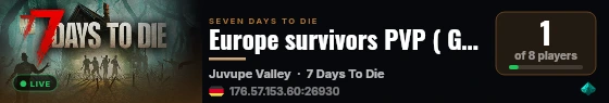 Europe survivors PVP ( GER/ ENG ) wipe 23.7 live status badge