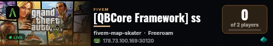 [QBCore Framework] ss live status badge
