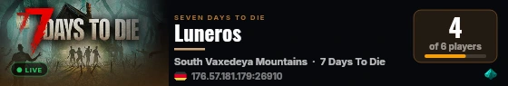 Luneros live status badge