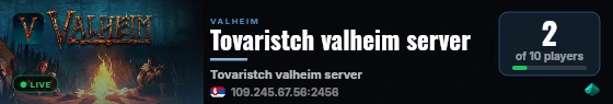 Tovaristch valheim server live status badge