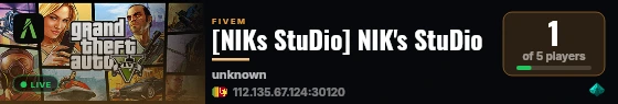 [NIKs StuDio] NIK's StuDio live status badge