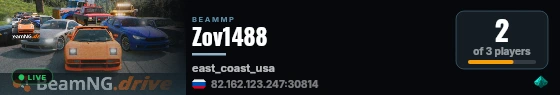 Zov1488 live status badge