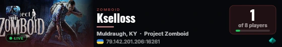 Kselloss live status badge