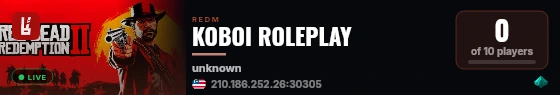 KOBOI ROLEPLAY live status badge