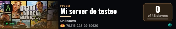 [Qbox Project] Mi server de teste live status badge
