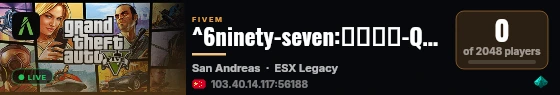 ^6ninety-seven:免白名单-QQ群1106058398 live status badge