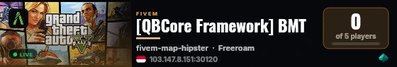 [QBCore Framework] BMT live status badge