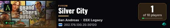 Silver City live status badge