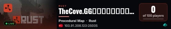 TheCove.GG｜独狼｜新手村｜单人服｜8.28新开 live status badge