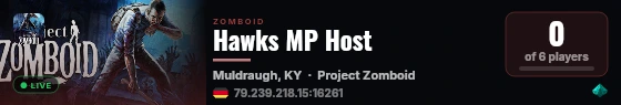 Hawks MP Host live status badge