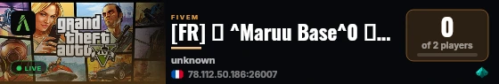 [FR] 🔵 ^Maruu Base^0 ◽️ 🔱 NOUVEAU SERVEUR ◽️ 📡 Développement Inédit ✨ live status badge