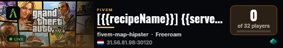 [{{recipeName}}] {{serverName}} live status badge