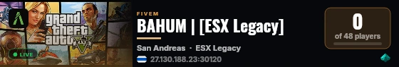 BAHUM | [ESX Legacy] live status badge