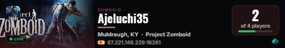 Ajeluchi35 live status badge